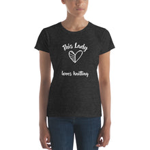 Load image into Gallery viewer, This Lady Loves Knitting (t-shirt, classic fit)