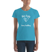 Load image into Gallery viewer, This Lady Loves Knitting (t-shirt, classic fit)