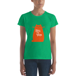 Trick Or Yarn (orange, classic t-shirt)