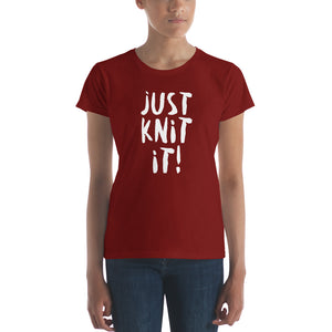 Just Knit It! (colorful t-shirt, classic fit)